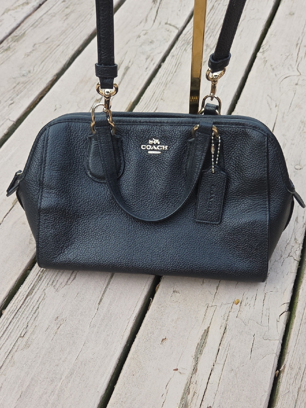 Coach Nolita 33735 2016 Satchel Black Pebbled Leather. $250 Retail. GUC.